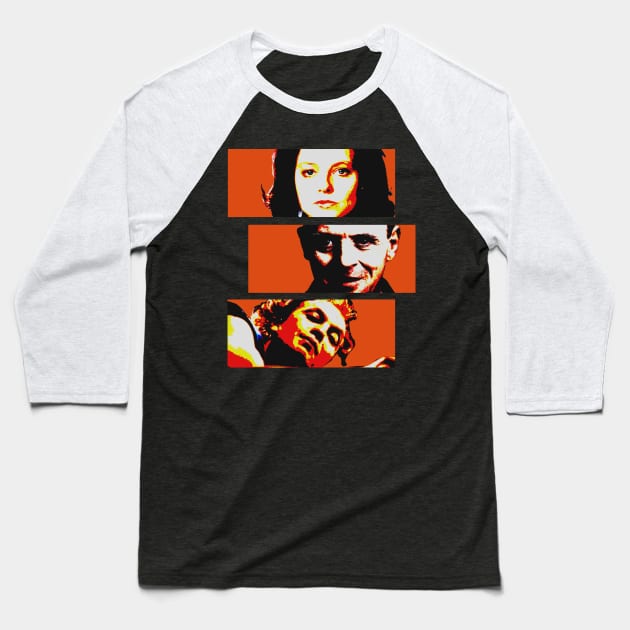 Silence Of The Lambs Baseball T-Shirt by Stevendan